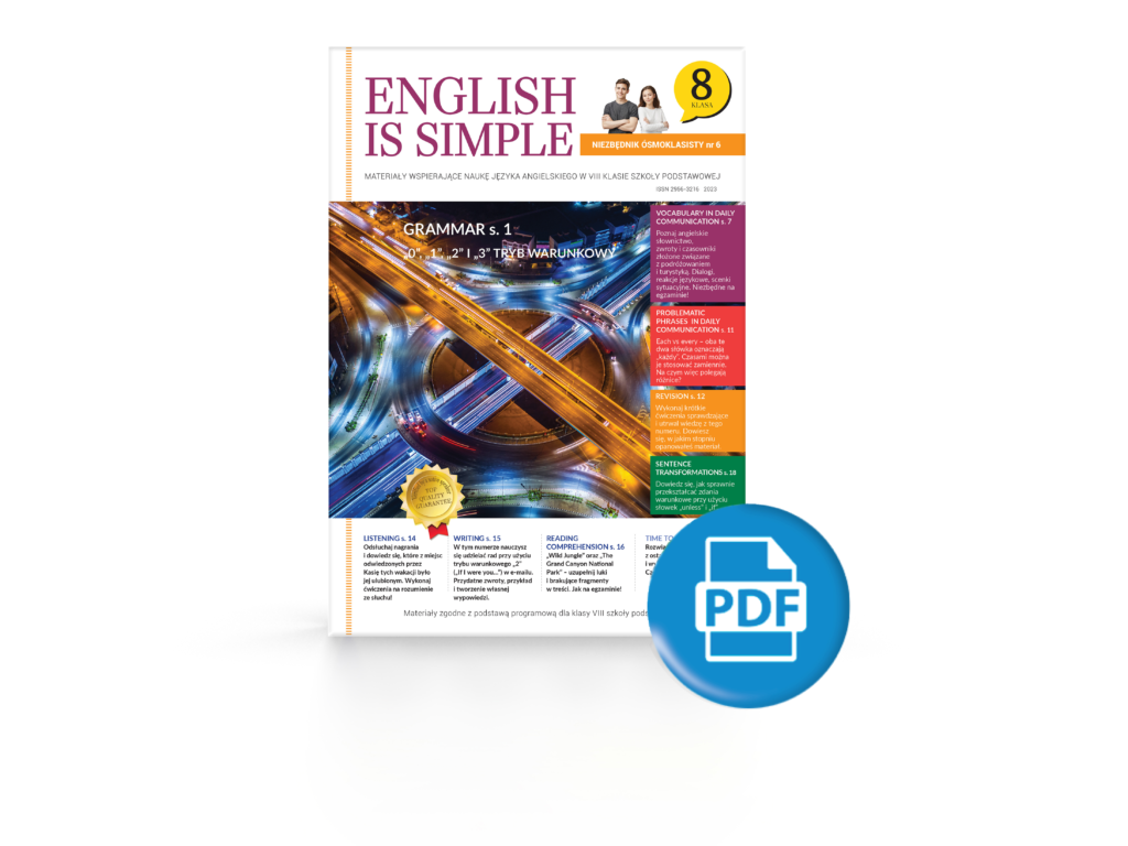 Egzamin Ósmoklasisty angielski ćwiczenia pdf ENGLISH IS SIMPLE