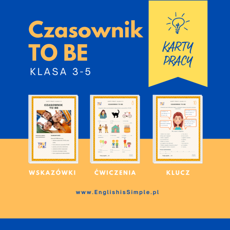 Czasownik CAN - Karty pracy - ENGLISH IS SIMPLE