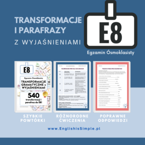 Transformacje i parafrazy do E8
