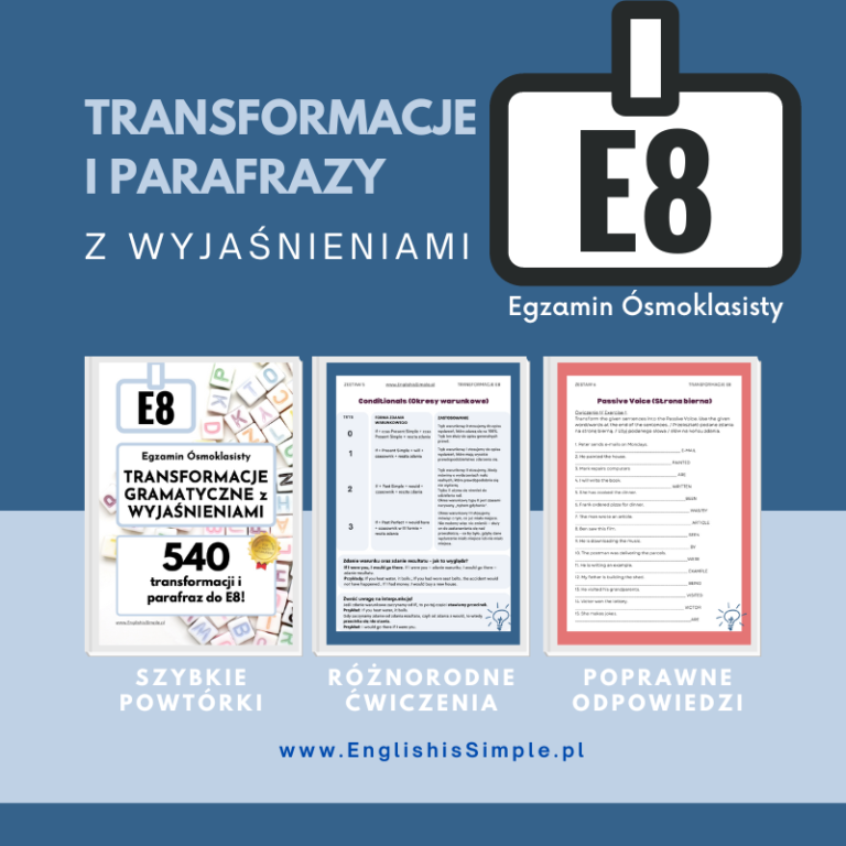 Transformacje Angielski Matura ćwiczenia Pdf transformacje angielski pdf z odpowiedziami - ENGLISH IS SIMPLE